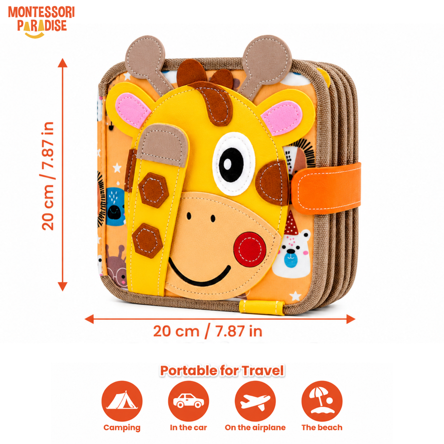 Montessori Giraffe Busy Book