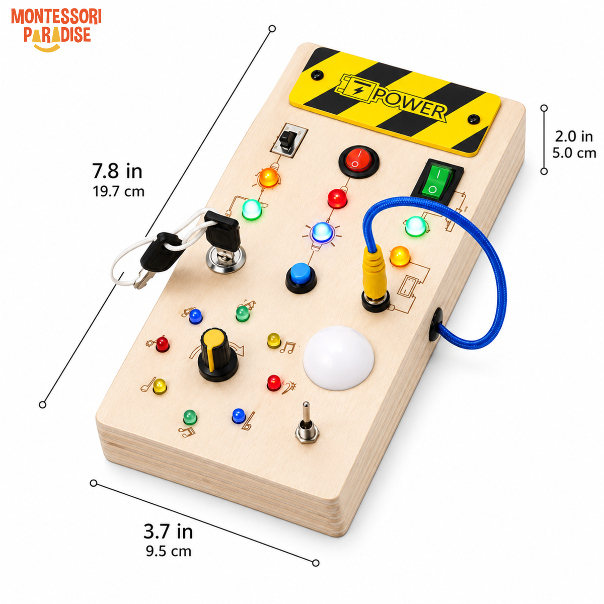 Montessori Wooden Switch Board
