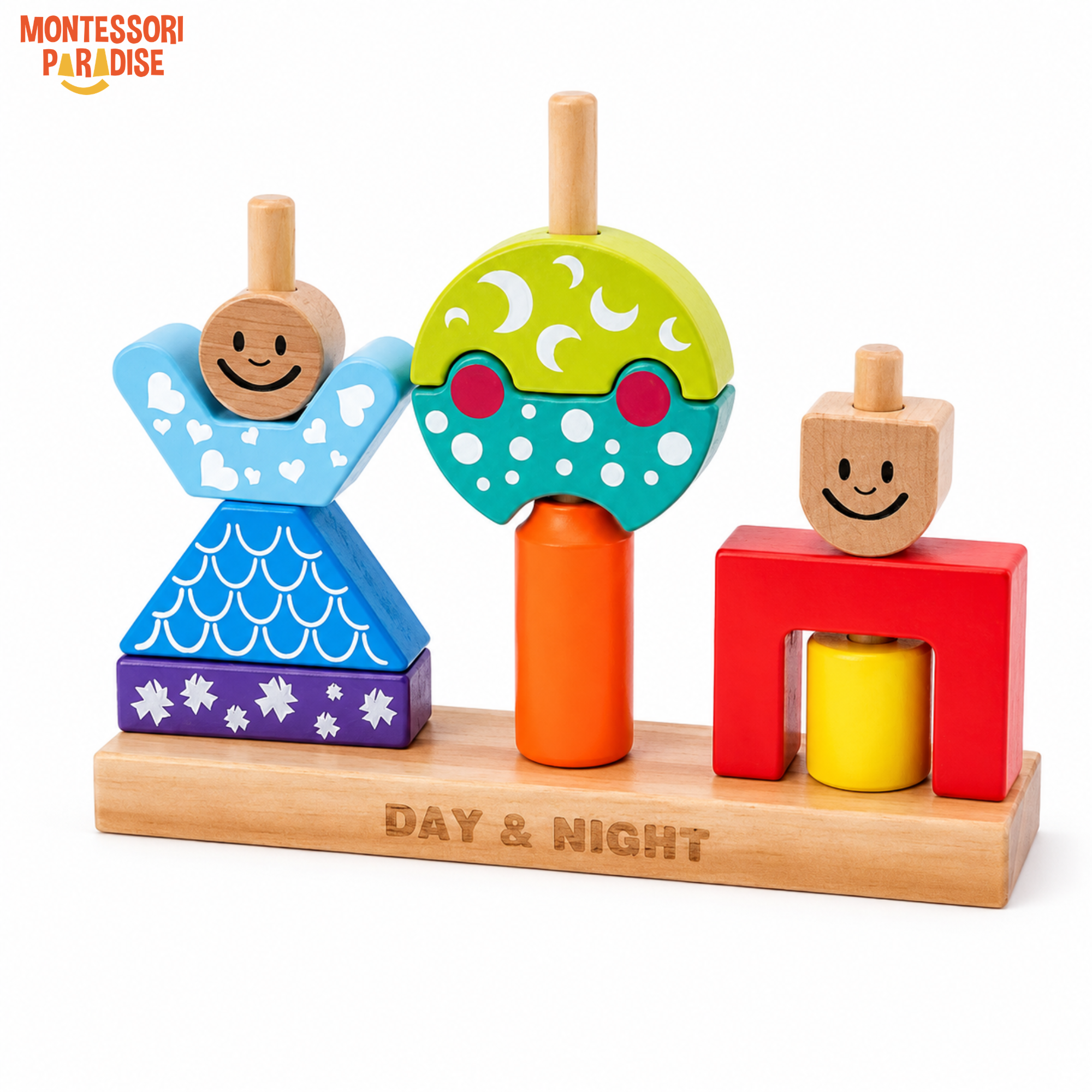 Montessori Wooden Block Set