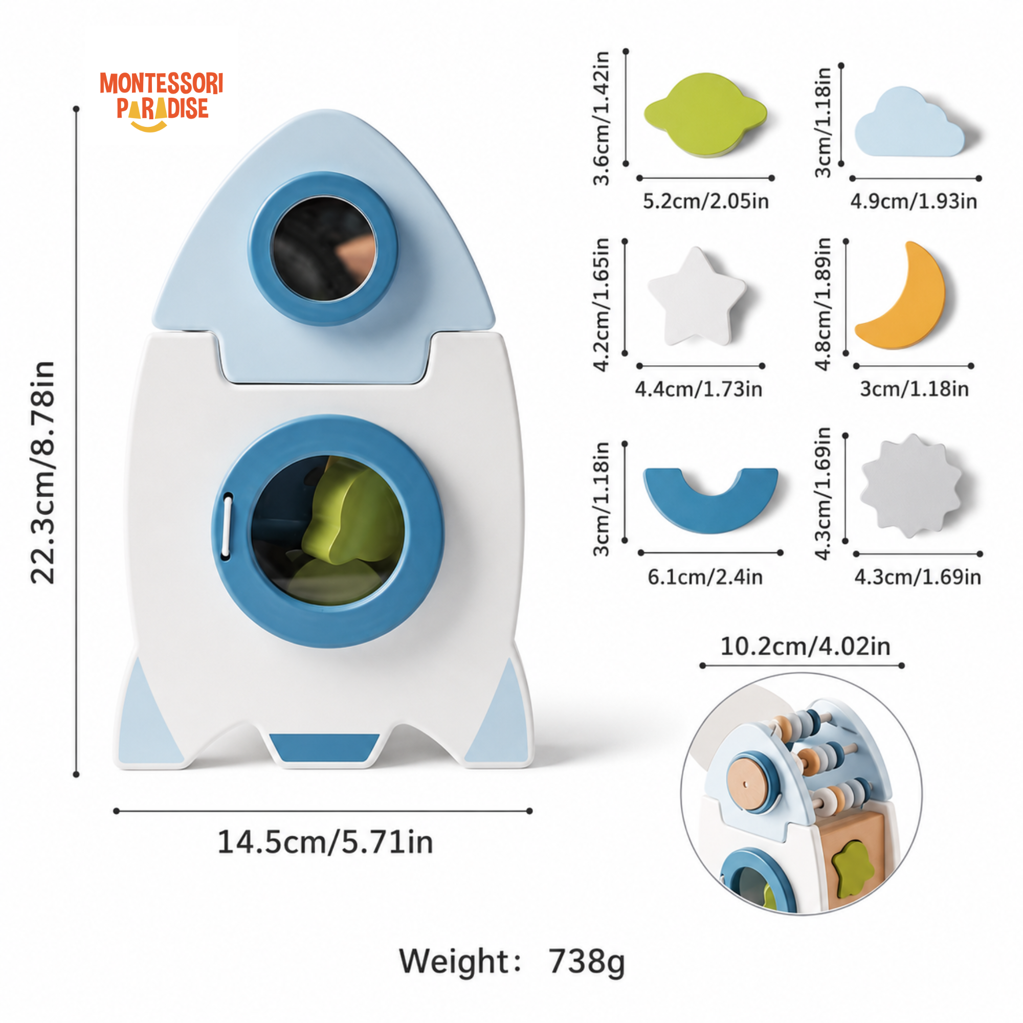 Montessori Rocket Sorter