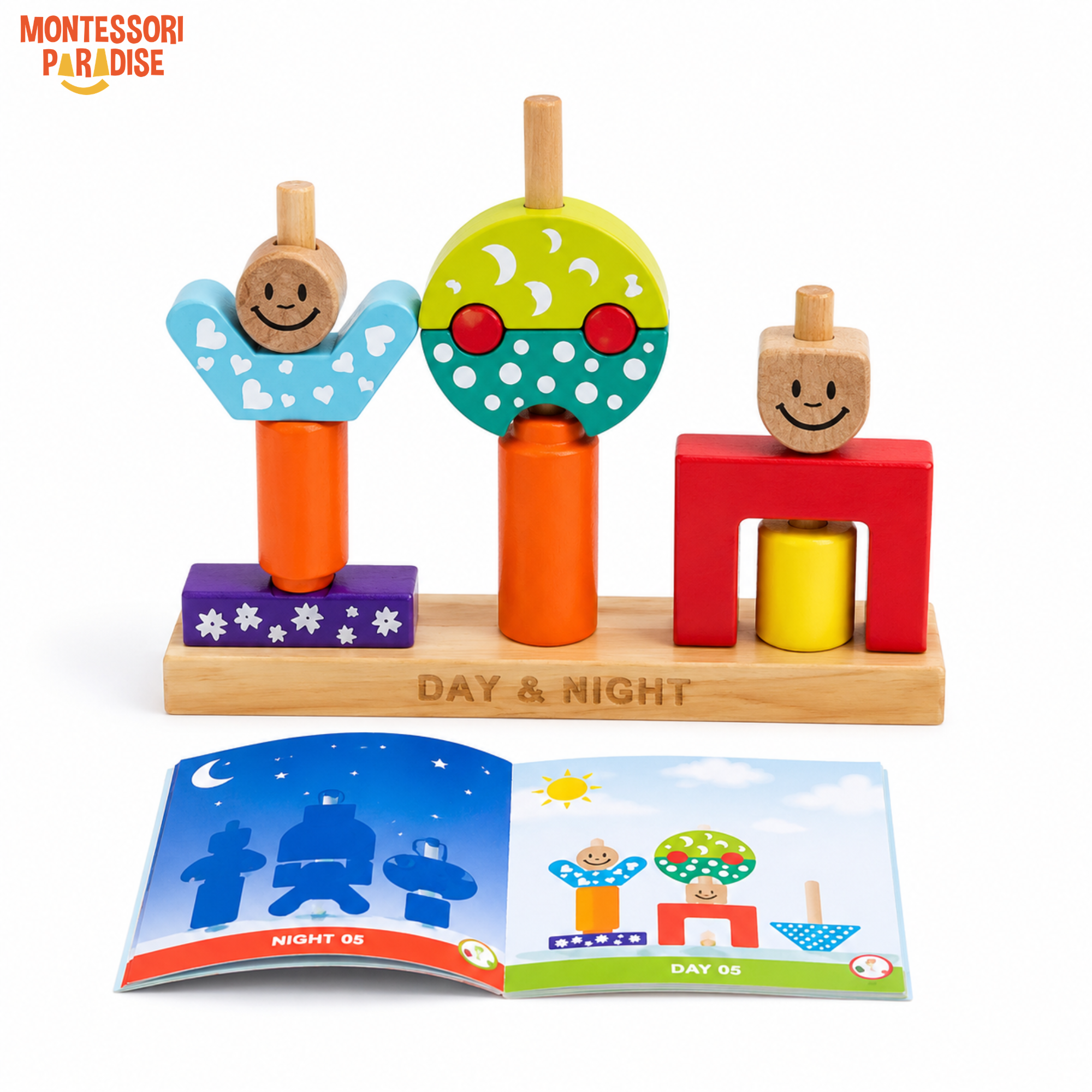 Montessori Wooden Block Set