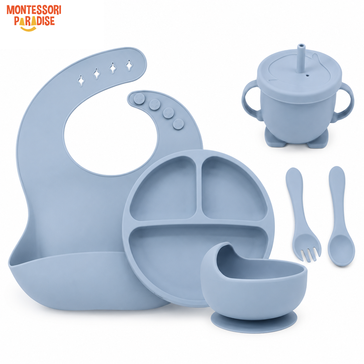 Silicone Baby Feeding Set 6-in-1
