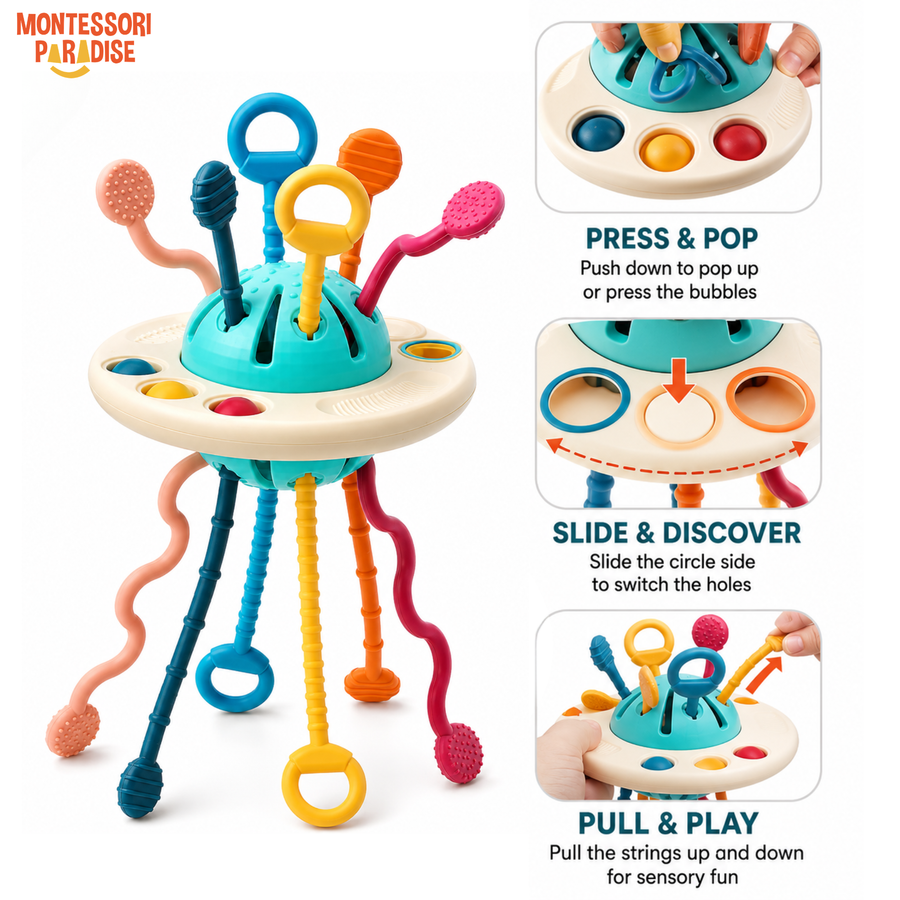 Montessori Sensory Pull Toy