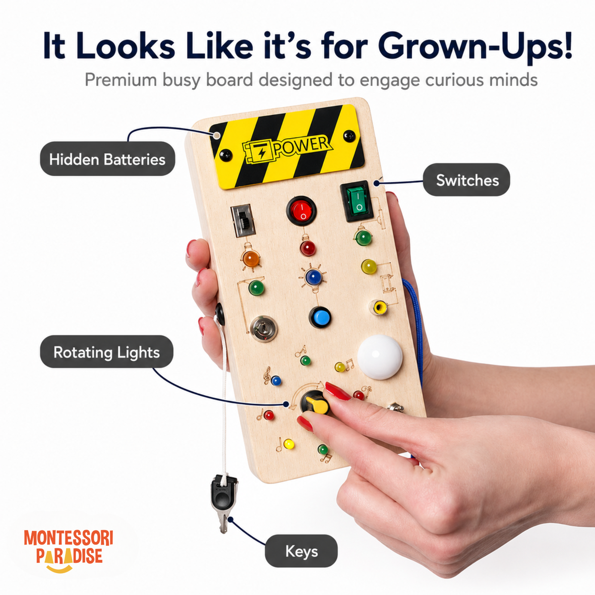 Montessori Wooden Switch Board
