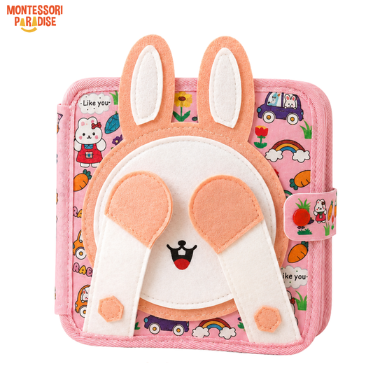 Montessori Pink Rabbit Busy Book