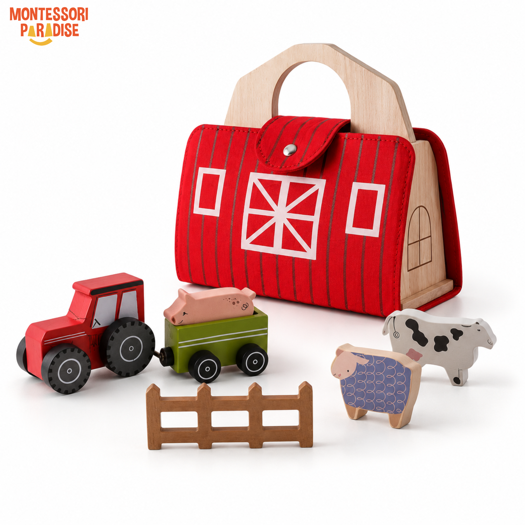 Montessori Wooden Farm