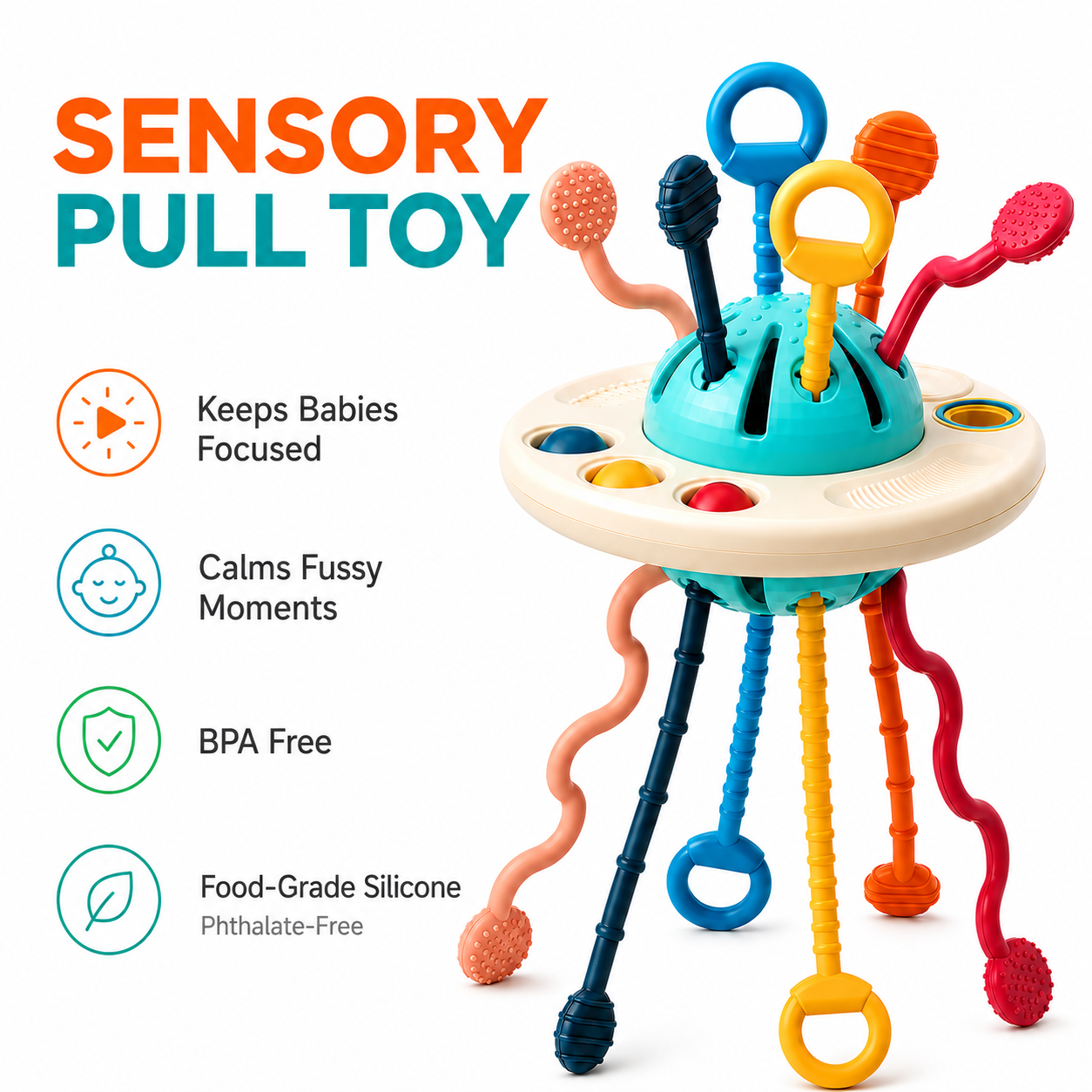 Montessori Sensory Pull Toy
