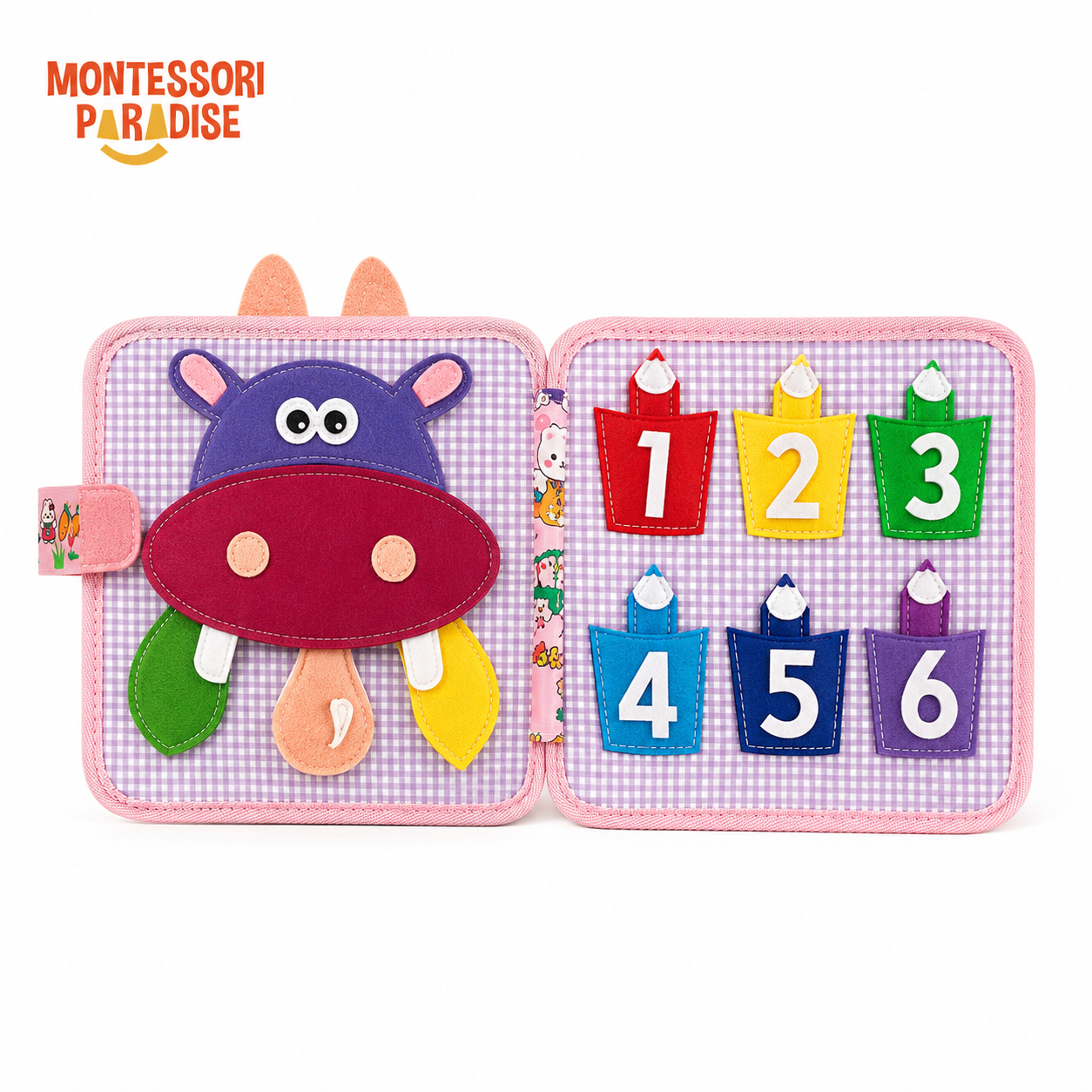 Montessori Pink Rabbit Busy Book