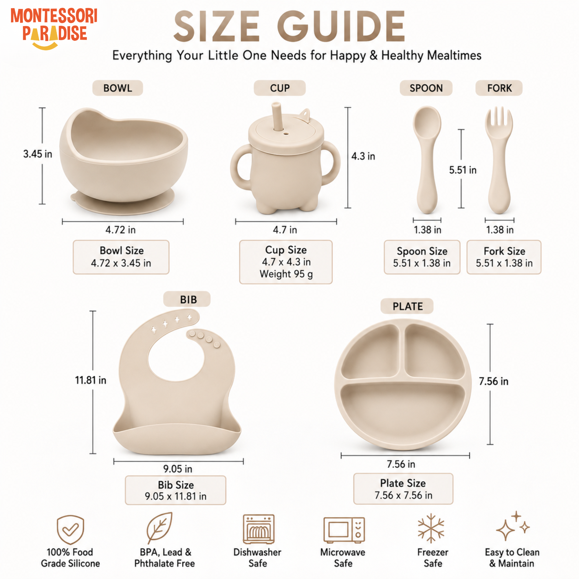Silicone Baby Feeding Set 6-in-1
