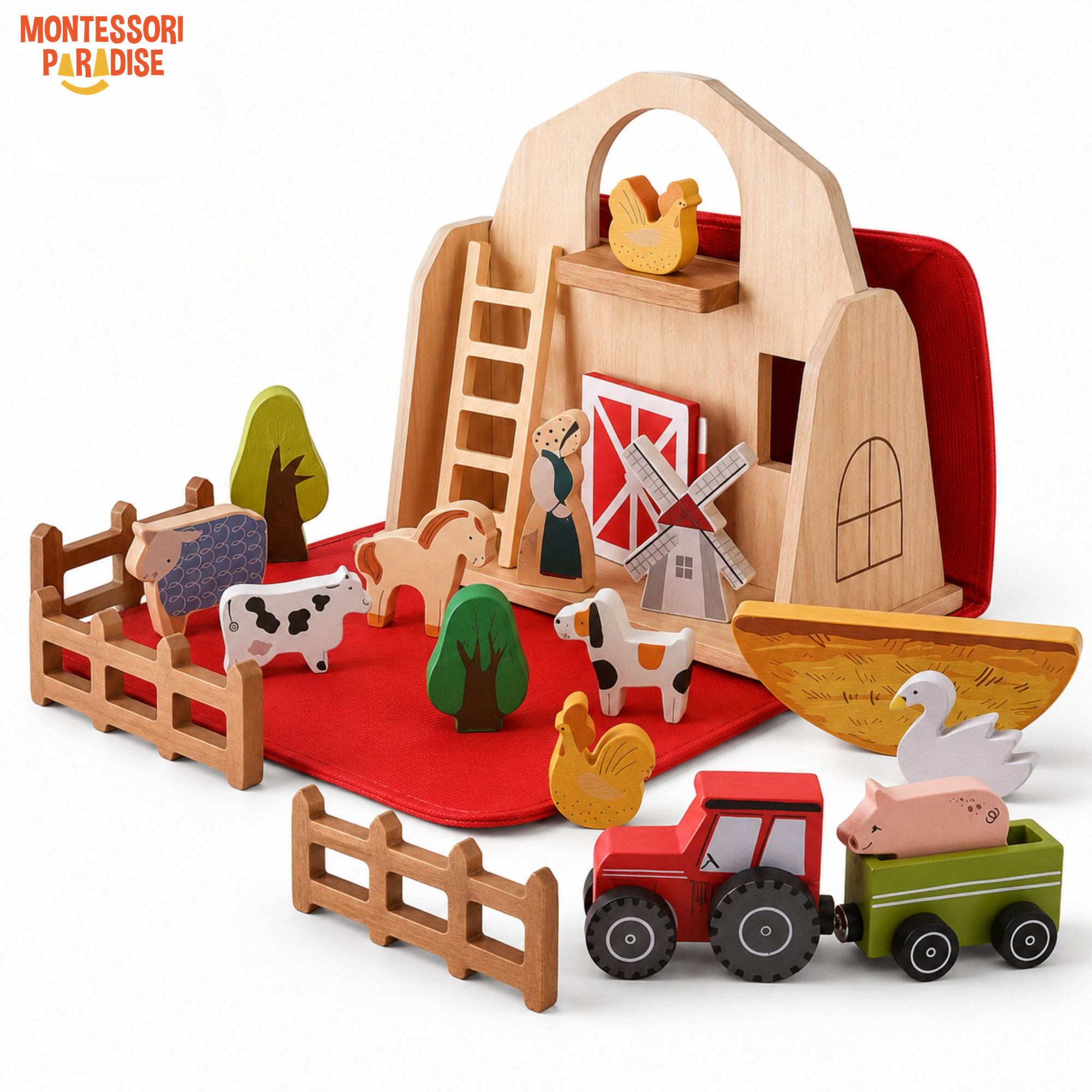 Montessori Wooden Farm
