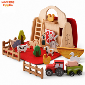 Montessori Wooden Farm