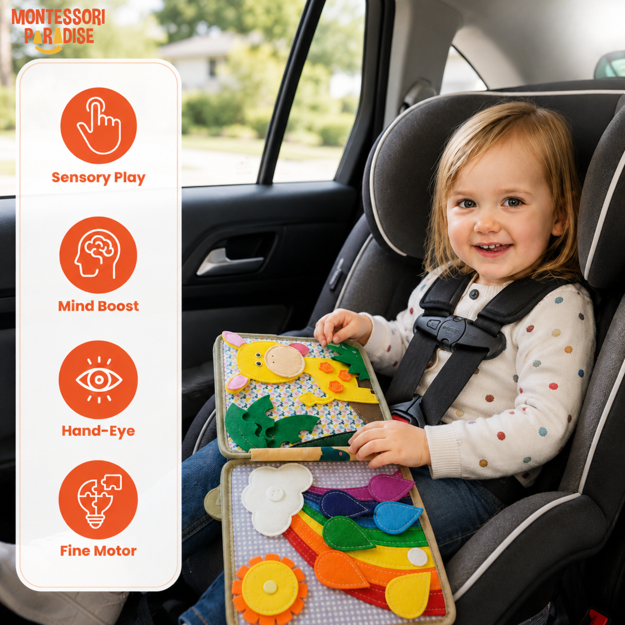 Montessori Giraffe Busy Book
