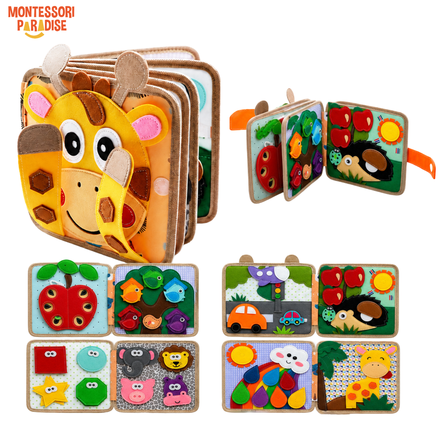 Montessori Giraffe Busy Book