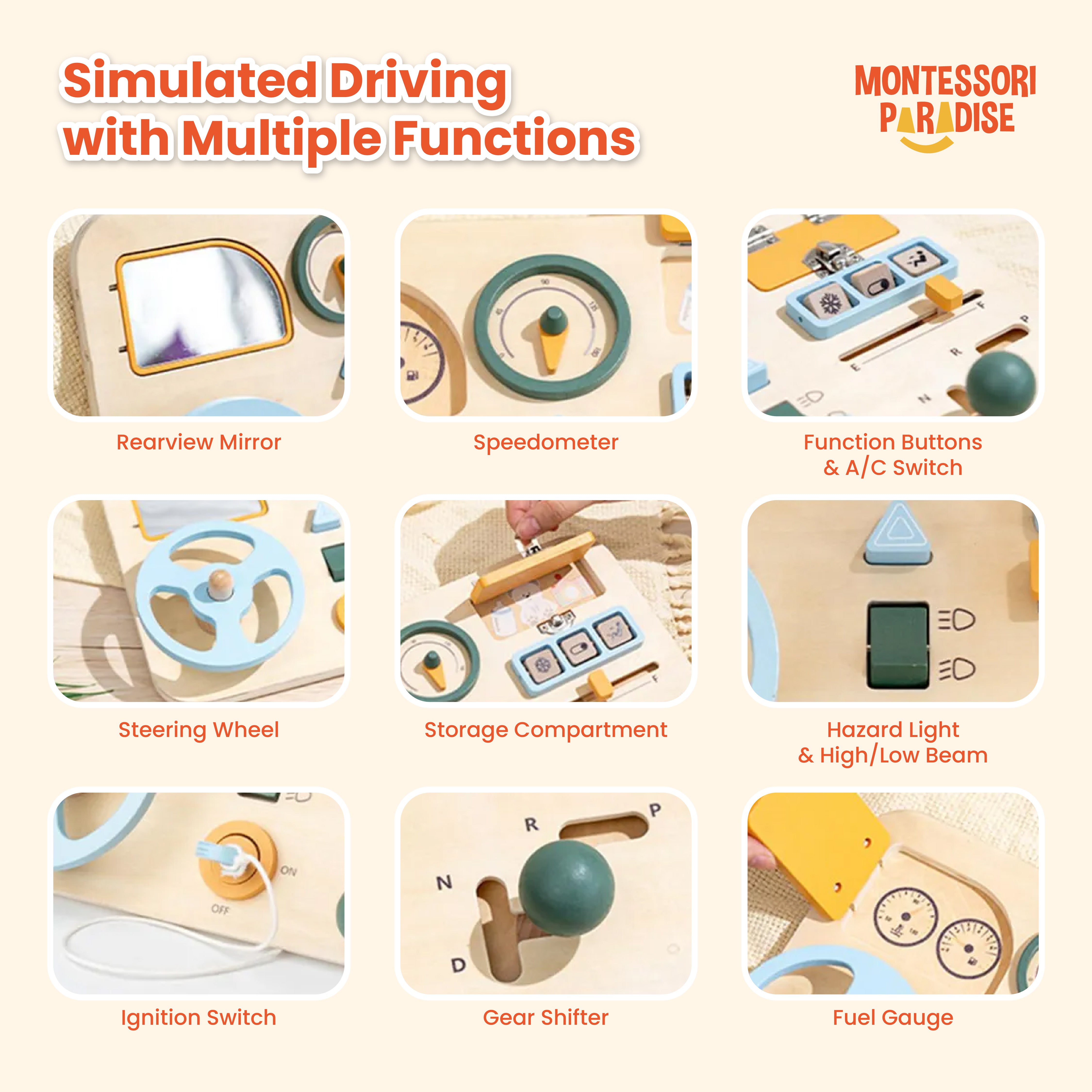 Montessori Car Busy Board