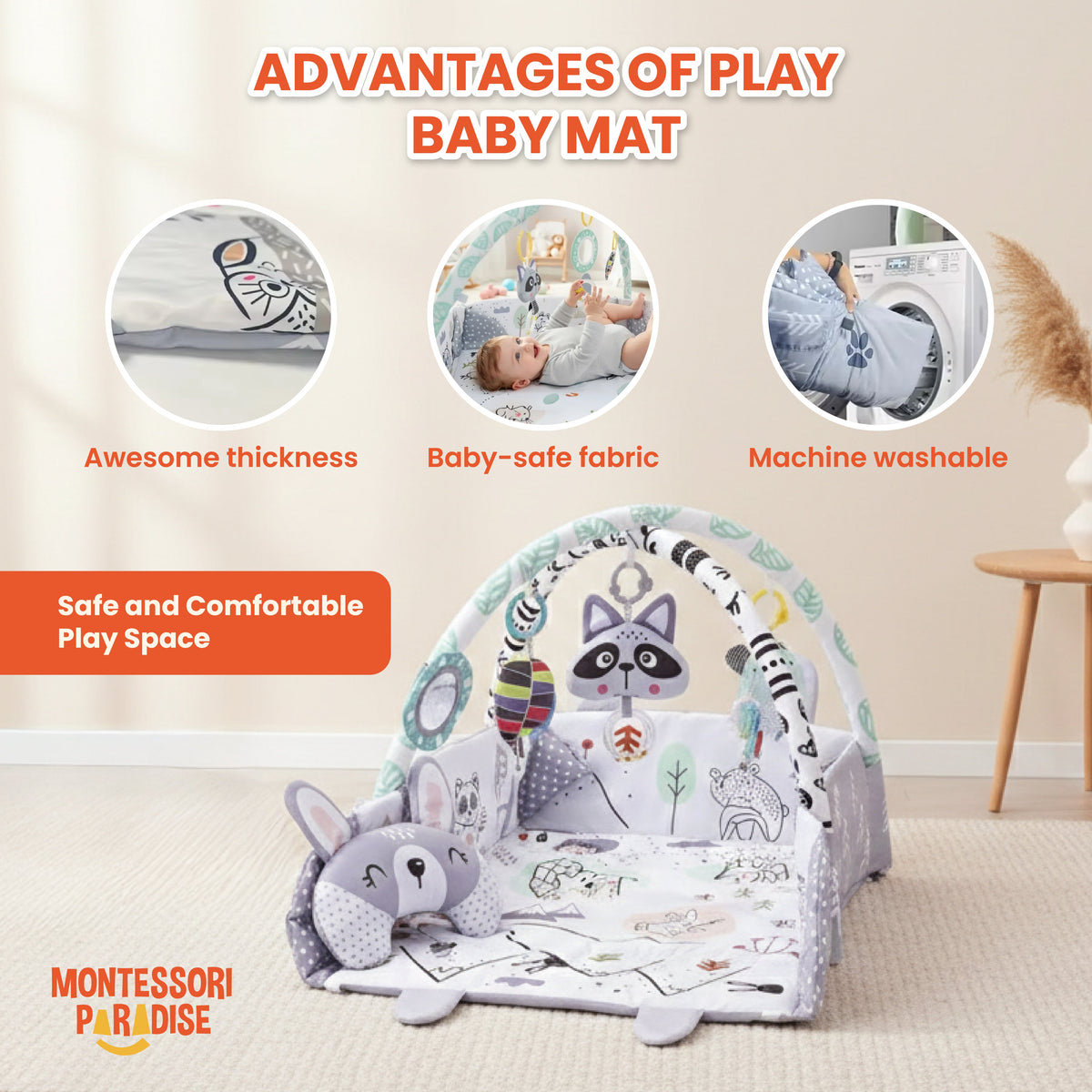 Montessori Play Gym for Babies