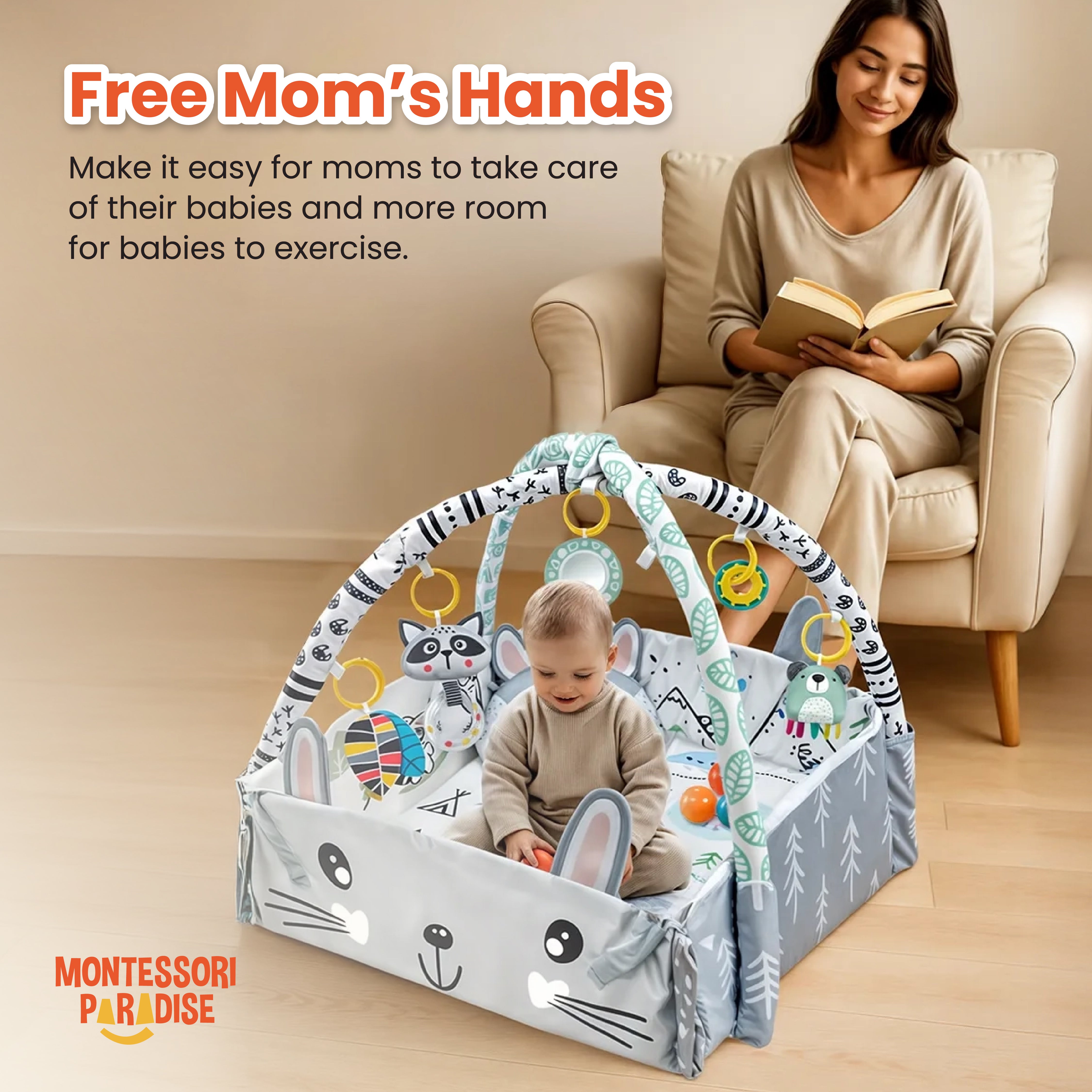 Montessori Play Gym for Babies